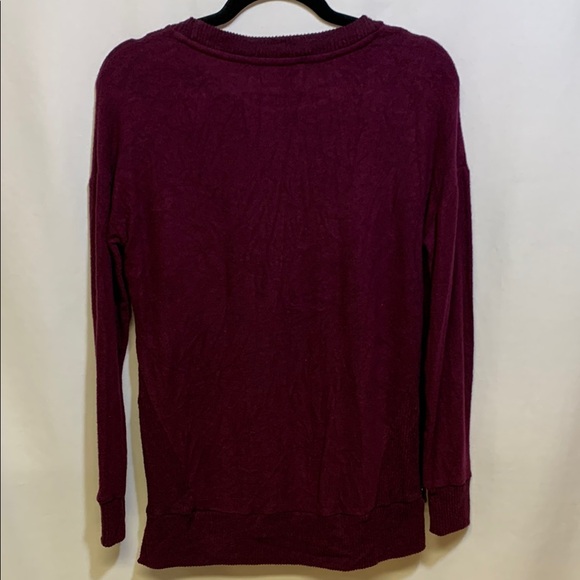Hippie Rose Burgundy Knit Sweater - Picture 4 of 4